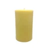 Bear Natural Organics 4.5" Golden Yellow Organic Beeswax Pillar Candle