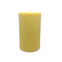 Bear Natural Organics 4.5" Golden Yellow Organic Beeswax Pillar Candle