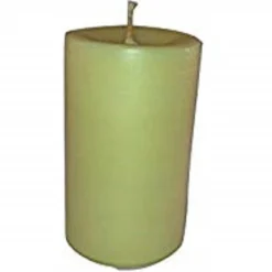 Bear Natural Organics 4.5" Golden Yellow Organic Beeswax Pillar Candle