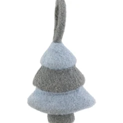 Northlight Woodland>5.75" Gray And Blue Felt Christmas Tree Ornament