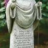 Roman 26.5" Gray And Green Saint Patrick With Irish Prayer Religious Outdoor Garden Statue