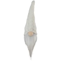 Gnomes*Northlight 8" Gray And White Gnome With Cable Knit Hat Christmas Decoration