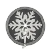48 Inch And Smaller*Contemporary Home Living 48" Gray And White Snowflake Christmas Tree Skirt