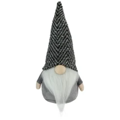Gnomes*Northlight 12" Gray And White Standing Gnome Tabletop Christmas Decoration