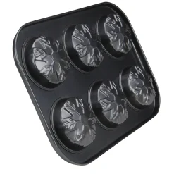 Avon 10" Gray Metal Snowflake Baking Pan