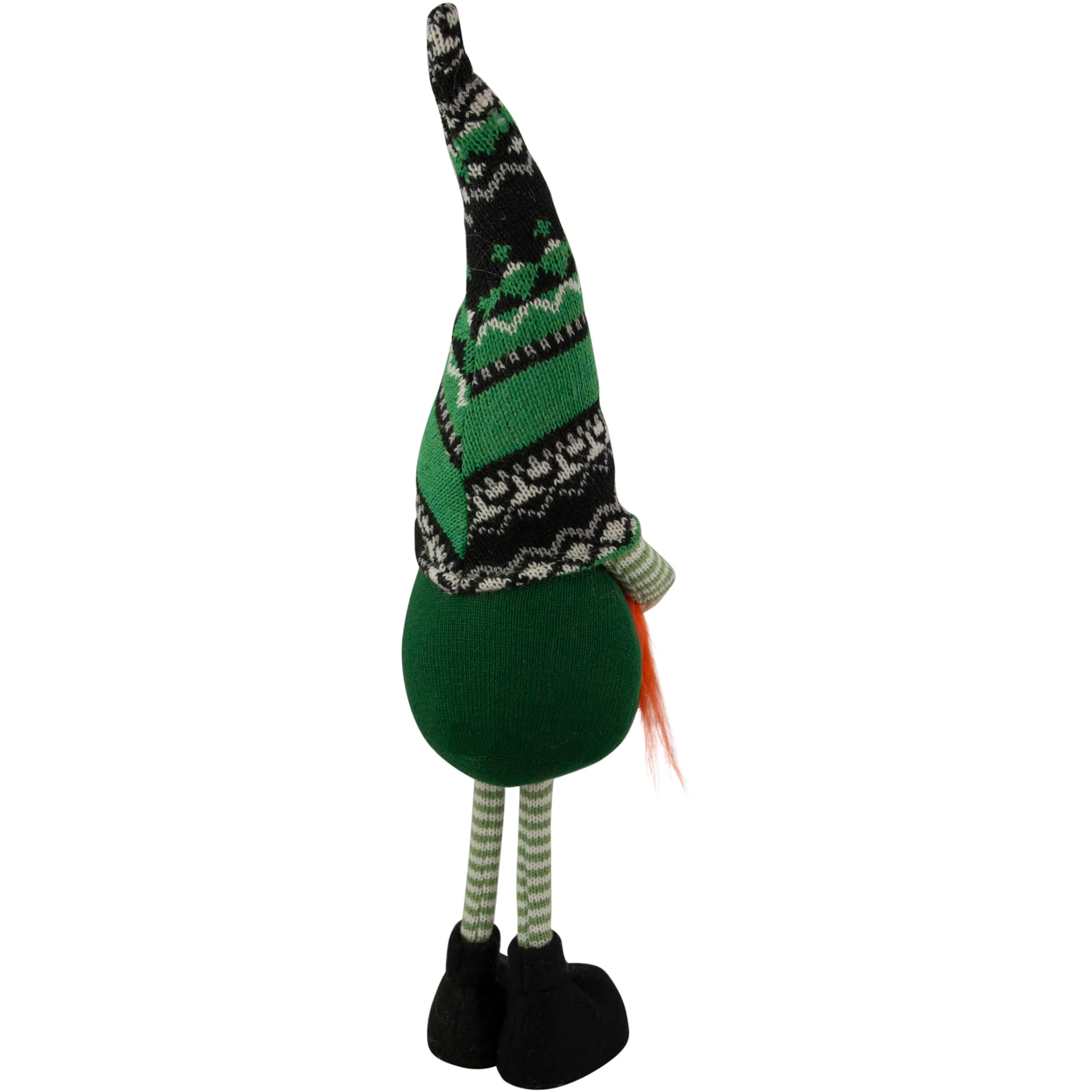 Northlight 19" Green And Black Leprechaun Girl Gnome Standing St Patrick's Day Figure