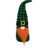 Northlight 13" Green And Black Plaid St. Patrick's Day Leprechaun Gnome
