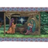 Nativities*Woven Textile Company 72" Green And Blue First Christmas Nativity Scene Table Runner