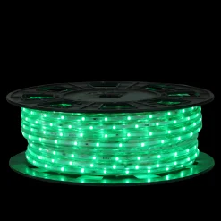 CC Christmas Decor 100' Green And Clear Commercial Led Outdoor Christmas Linear Tape Lights
