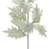 Sprays, Branches & Picks*Select Artificials 32" Green And Gold Glittered Sheer Artificial Holly Spray