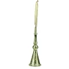 Roman Bells & Jingle Buddies>6" Green And Gold Icicle Bell Hanging Christmas Ornament