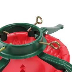 Live Tree Stands*National Holiday Traditions 28' Green And Red Real Live Christmas Tree Stand