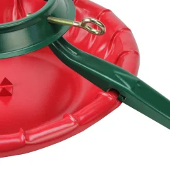 Live Tree Stands*National Holiday Traditions 28' Green And Red Real Live Christmas Tree Stand