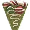 Northlight Food & Beverage>5" Green And White Glitter Shatterproof Birthday Cake Slice Christmas Ornament