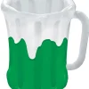 Decoration Storage*The Costume Center 27" Green And White Solid Inflatable Beer Mug Cooler