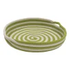 Serving Pieces*Colonial Mills 18" Green And White Woven Candy Cane Round Christmas Tray