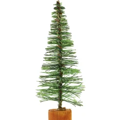Vickerman 2.5 Feet Tall And Smaller>5" Green Bottle Brush Artificial Mini Pine Christmas Tree - Unlit