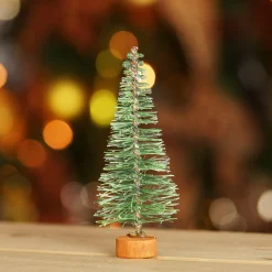 Vickerman 2.5 Feet Tall And Smaller>5" Green Bottle Brush Artificial Mini Pine Christmas Tree - Unlit