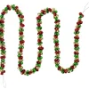 Specialty Garland*Northlight 5' Green, Gold And Red Jingle Bell Christmas Garland, Unlit