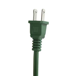 Northlight 15' Green Indoor Extension Power Cord With 3-Outlets And Safety Lock