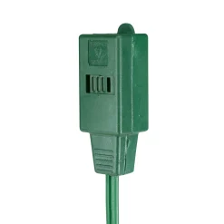 Northlight 9' Green Indoor Extension Power Cord With 9-Outlets And Safety Locks