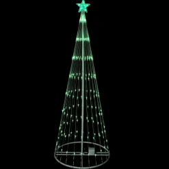 Outdoor Decorations*Northlight 6' Green Led Lighted Christmas Tree Show Cone Outdoor Decor