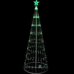 Outdoor Decorations*Northlight 9' Green Led Lighted Christmas Tree Show Cone Outdoor Decor