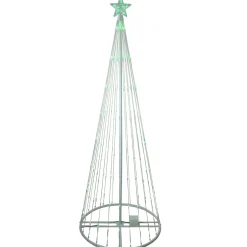 Outdoor Decorations*Northlight 9' Green Led Lighted Christmas Tree Show Cone Outdoor Decor