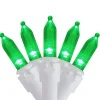 Northlight 100 Green Led Mini Christmas Lights - 33 Ft White Wire