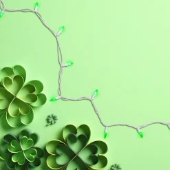 Northlight 100 Green Led Mini Christmas Lights - 33 Ft White Wire