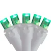 Brite Star 70 Green Led Wide Angle Icicle Christmas Lights - 5.25 Ft White Wire