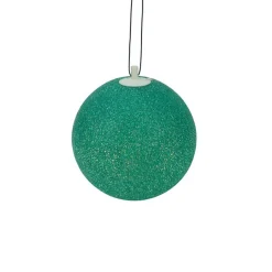 Sienna 7" Green Lighted Twinkling Patio Christmas Hanging Decoration