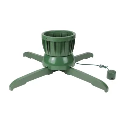 Live Tree Stands*Northlight 24" Green Musical Rotating Christmas Tree Stand - For Live Trees