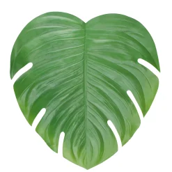 Allstate 18" Green Over Sized Monstera Leaf Placemat