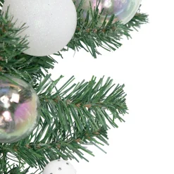 Traditional Pine Garland*Northlight 6' Green Pine Artificial Christmas Garland With Berries And Iridescent Ornaments