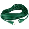 Northlight 40' Green 2-Prong Outdoor Extension Power Cord With End Connector