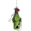 Allstate Garden & Floral>8.5" Green Whimsical Birdhouse Christmas Ornament