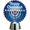 Rite Lite 4.5" Happy Hanukkah And Menorah Led Lighted Tabletop Decoration