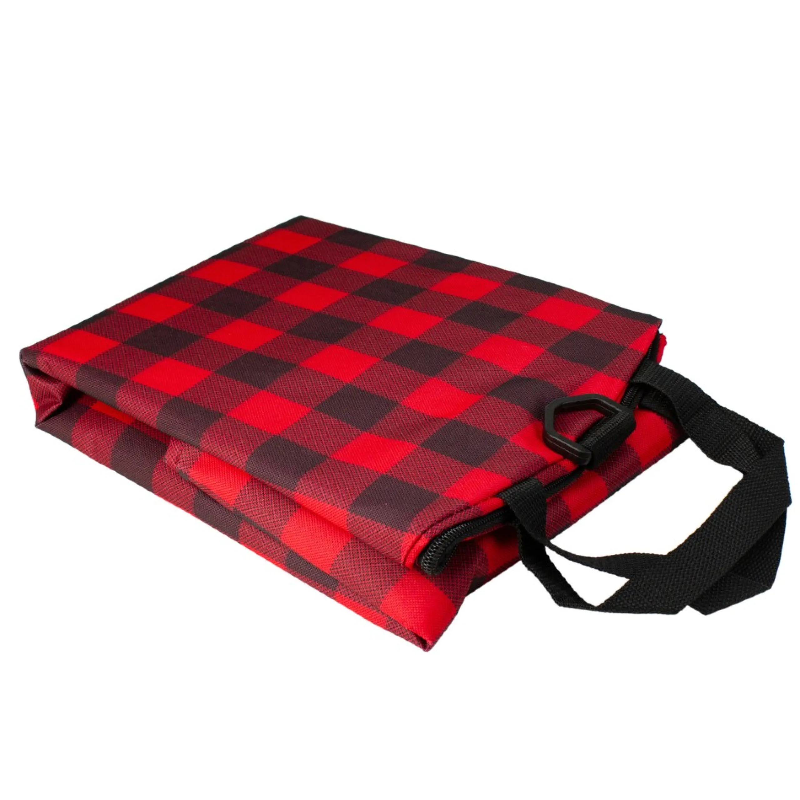 Decoration Storage*Dyno 30" Heavy Duty Red And Black Plaid Christmas Wreath Storage Bag With Handles