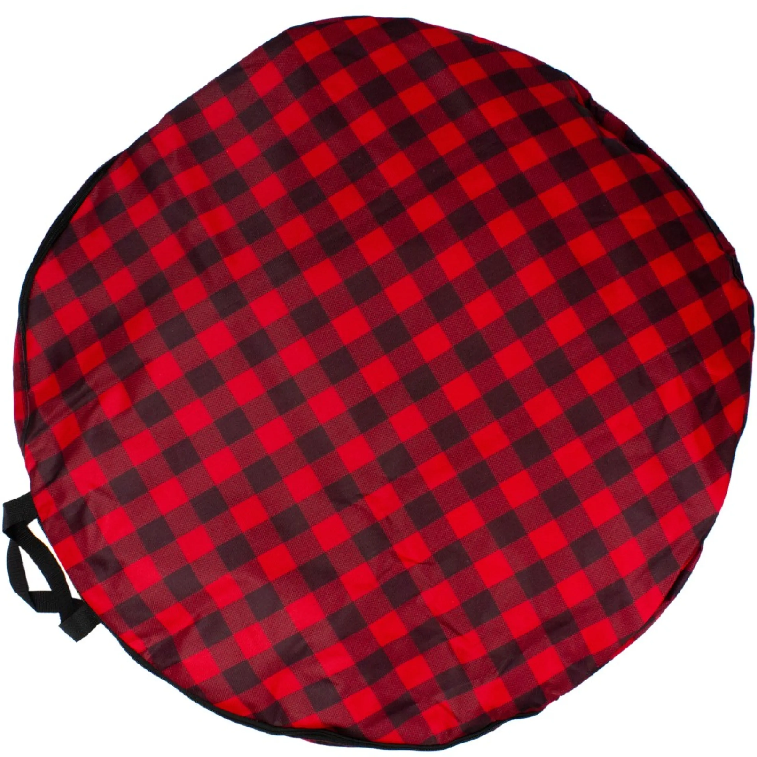 Decoration Storage*Dyno 30" Heavy Duty Red And Black Plaid Christmas Wreath Storage Bag With Handles