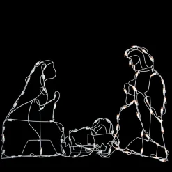 Nativities*Northlight 25.5" Holy Family Nativity Scene Lighted Outdoor Christmas Decor