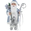 Santa Figures*Northlight 16" Ice Palace Santa Claus With Staff And Bag Christmas Figure