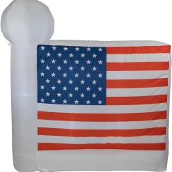 Northlight 6' Inflatable Fourth Of July Lighted American Flag Yard Art Decoration