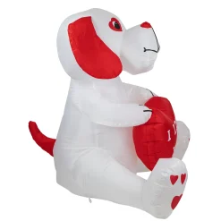 Northlight 4' Inflatable Lighted Valentine's Day Doggie Outdoor Decoration