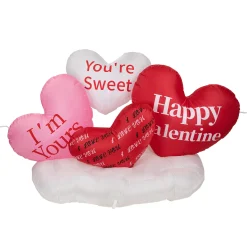 Northlight 5' Inflatable Lighted Valentine's Day Conversation Hearts Outdoor Decoration