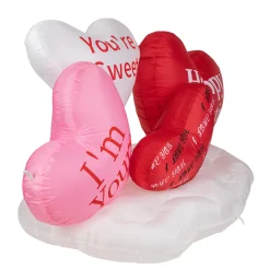 Northlight 5' Inflatable Lighted Valentine's Day Conversation Hearts Outdoor Decoration