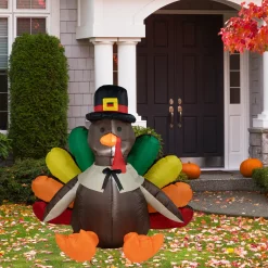 Northlight 6' Inflatable Turkey Fall Harvest Outdoor Decoration