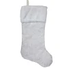 Stockings*Northlight 20.5" Iridescent Glitter Snowflake Print Christmas Stocking With Faux Fur Cuff