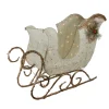 Outdoor Decorations*Northlight 39.25" Ivory And Gold Sleigh Outdoor Christmas Decoration