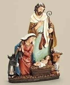 Nativities*Roman 24" Joseph Studio Holy Family With Donkey & Ox Christmas Nativity Statue